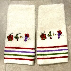 Christmas hand towels